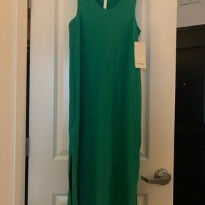 NWT Lululemon Women’s Maldives Green All Yours Tank Maxi Dress. Size 4.
